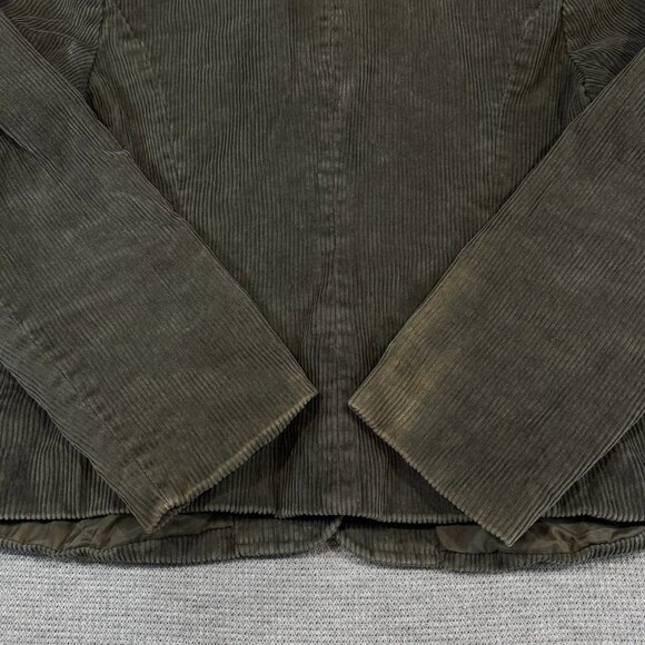 Vintage Brite N Sassy Blazer Jacket Womens 13/14 Olive Green Gray Corduroy Lined - Picture 10 of 16